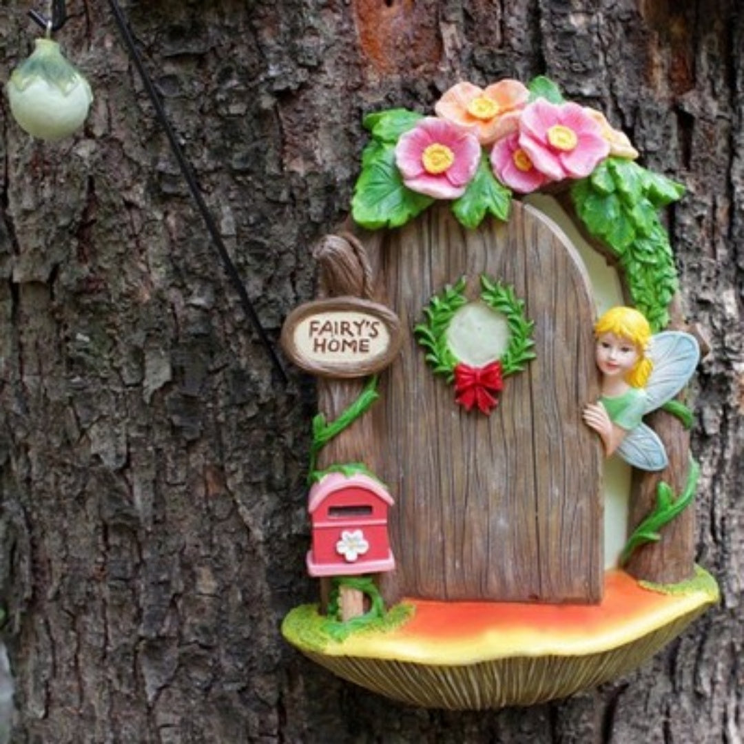 Portal de los Sueños: Set de Puerta y Ventanas de Hadas para Árboles