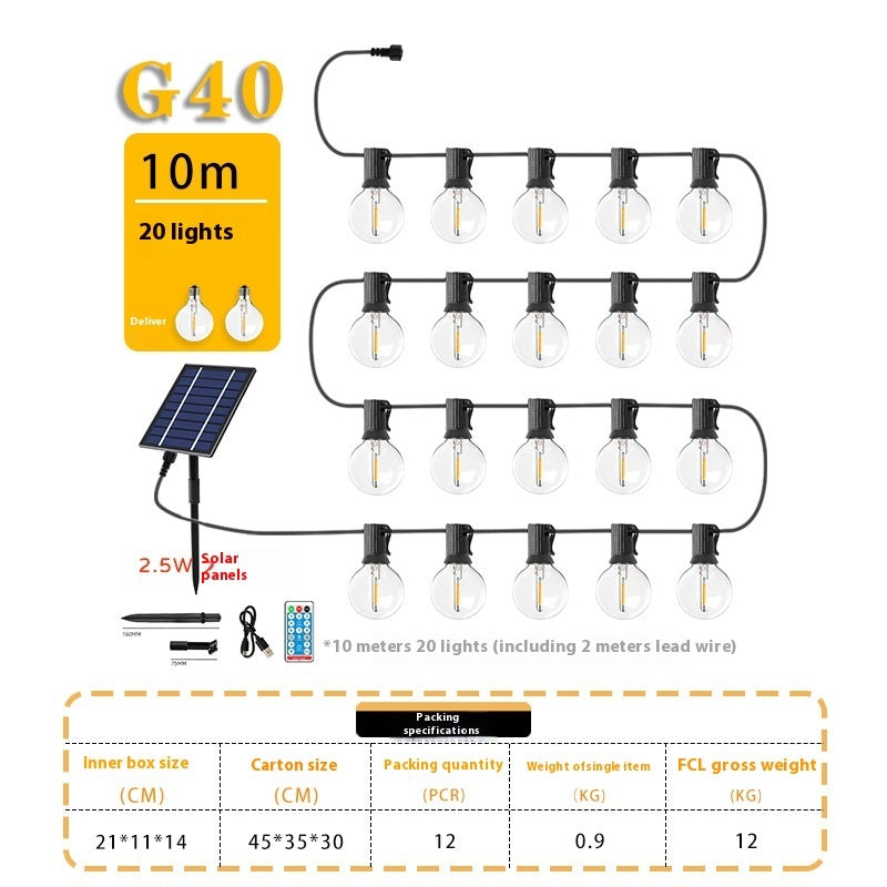 Guirnalda Atardecer: Luces Solares de Época para Jardines con Alma