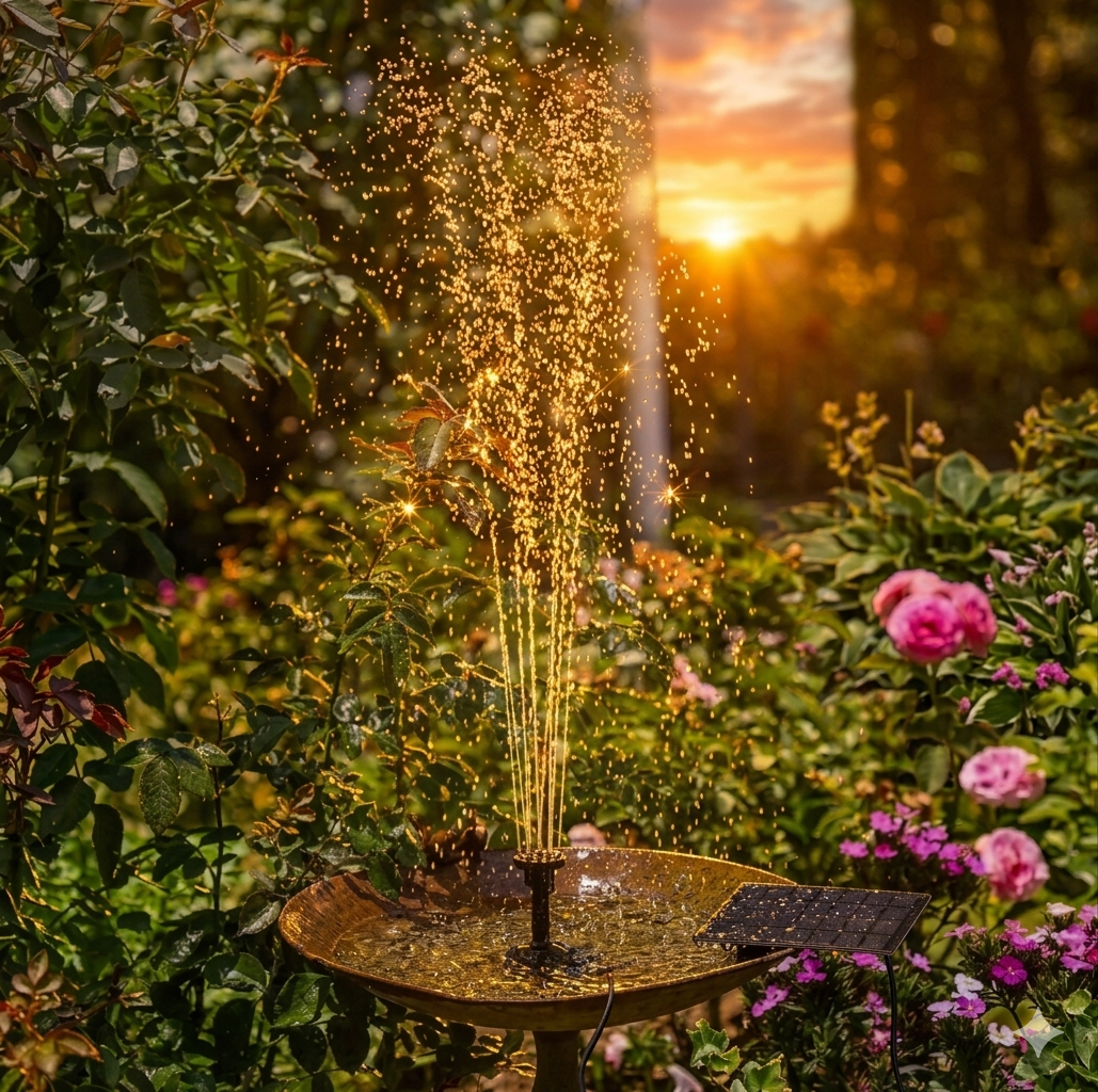 Oasis Líquido: Bomba Solar para Fuentes de Serenidad
