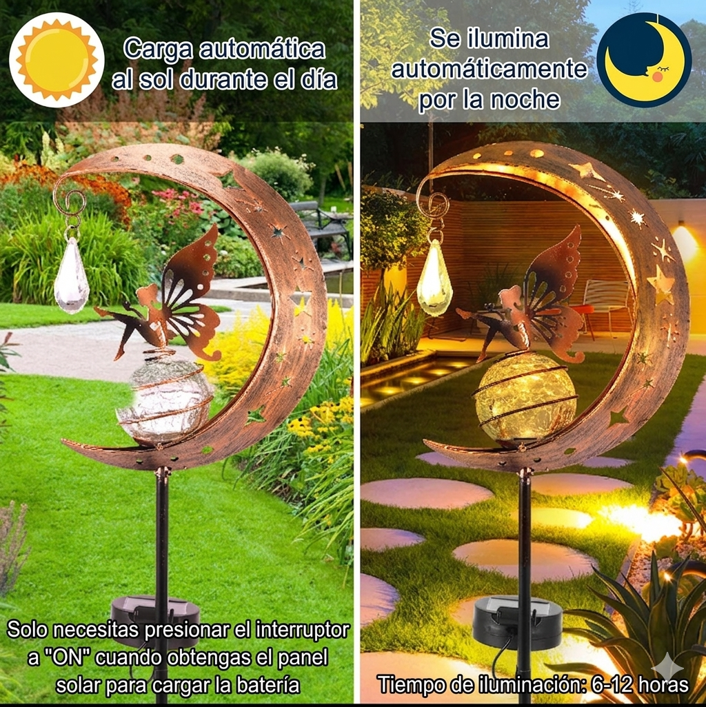 Guardián de Sueños: Estaca Solar Mística con Hada de Hierro