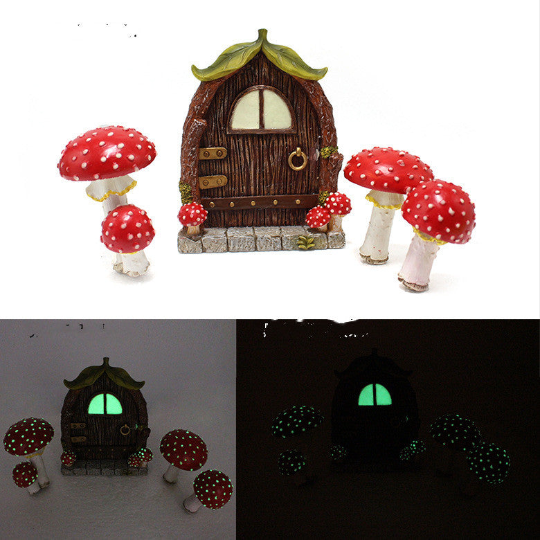 Portal de los Sueños: Set de Puerta y Hongos del Bosque Encantado